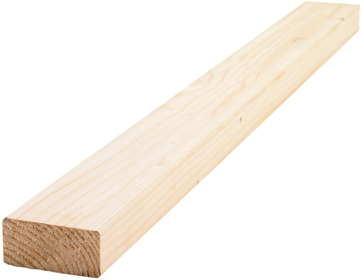 100mm x 35mm Rough White Deal