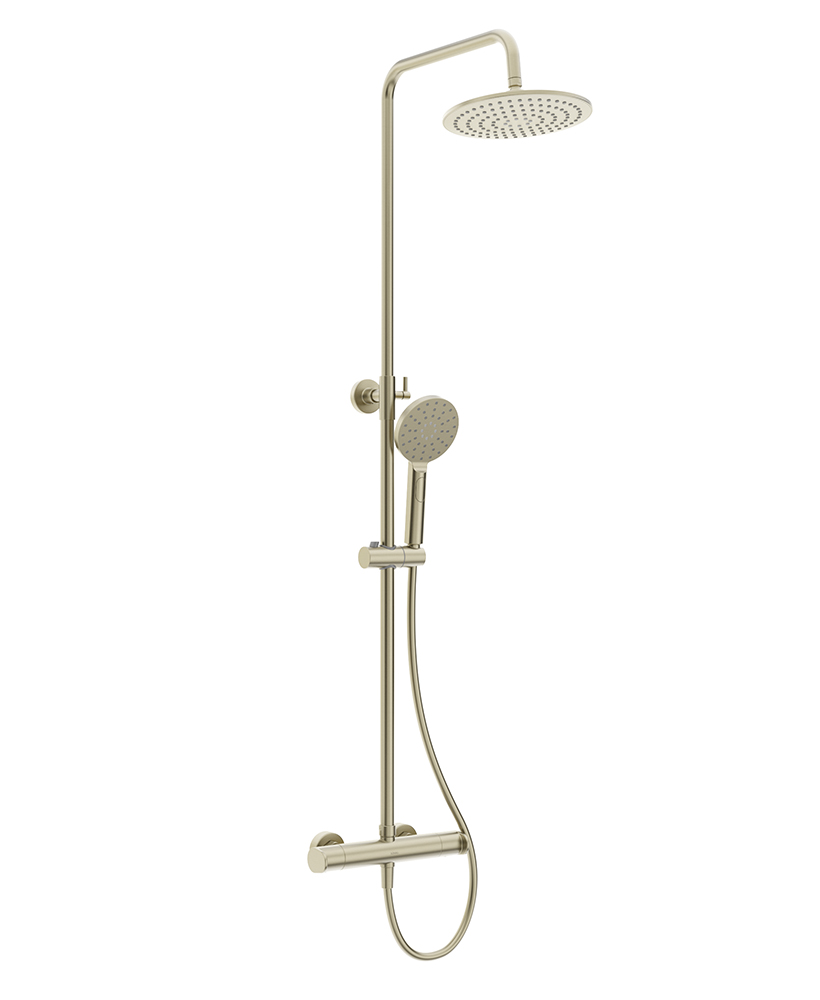 Urban Round Thermo. Shower Kit Brushed Nickel