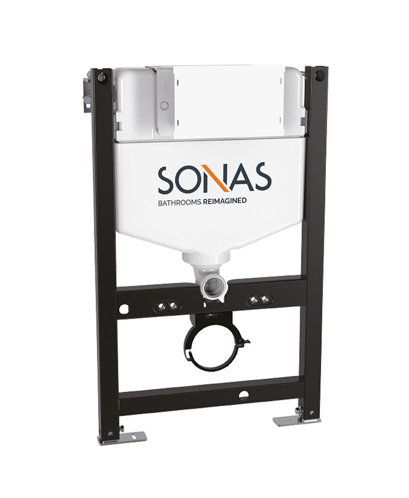 SONAS 820mm Universal Frame & Cistern for Wall Hung WC