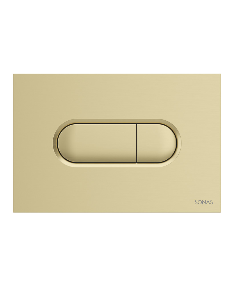 URBAN Dual Flush Plate Brushed Gold