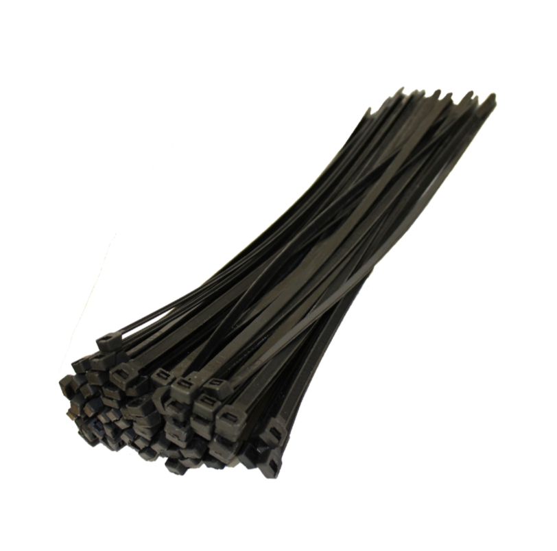 Cable Ties Black 4.8mm x 200mm (8") (100)