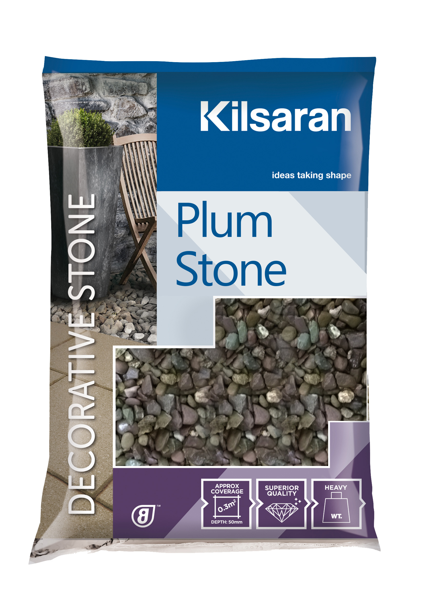 Kilsaran Plum Slate Decorative Stone 20mm Small Bag 25kg
