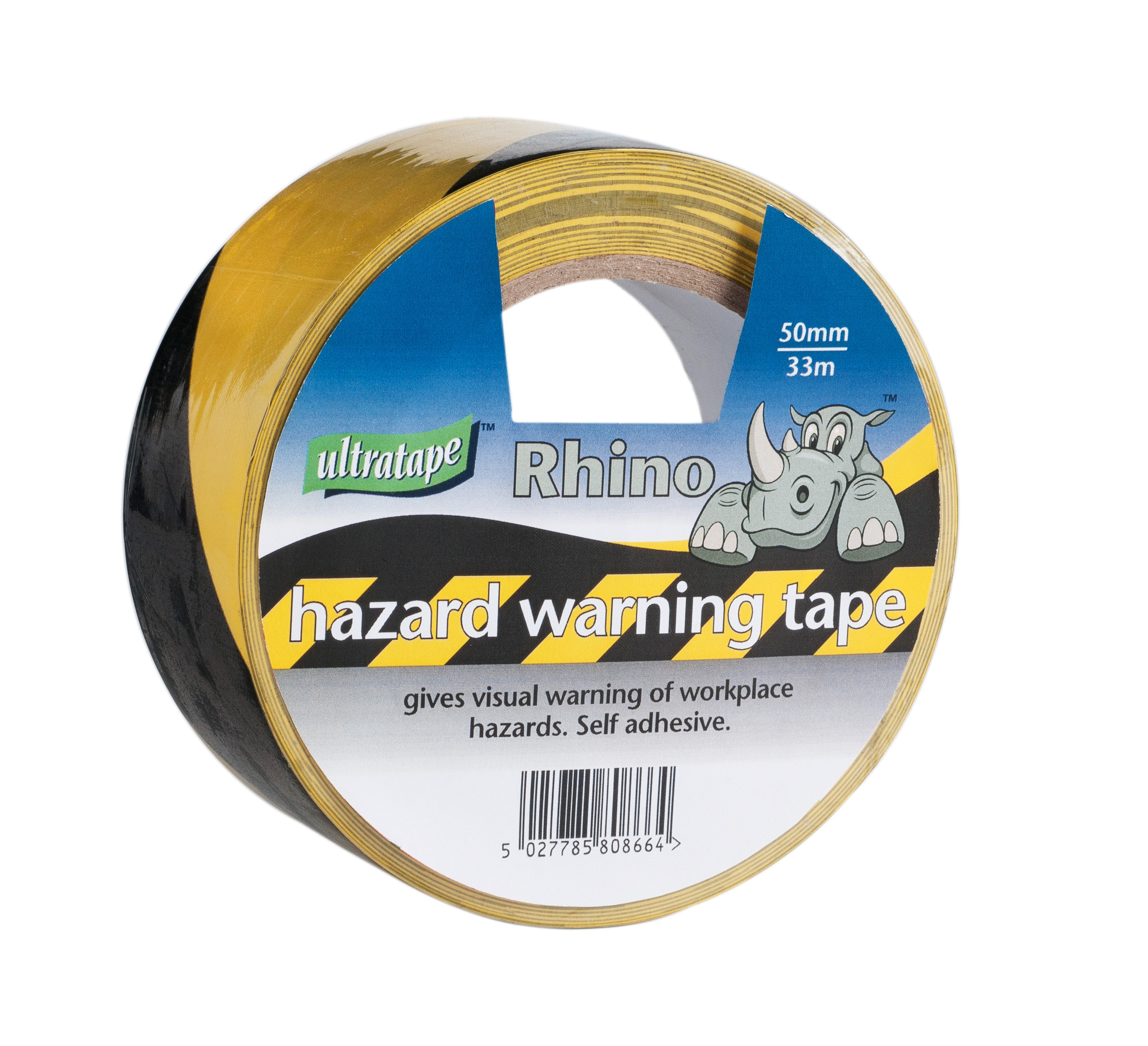 Hazard Tape Black & Yellow Ultra 50mm x 33m
