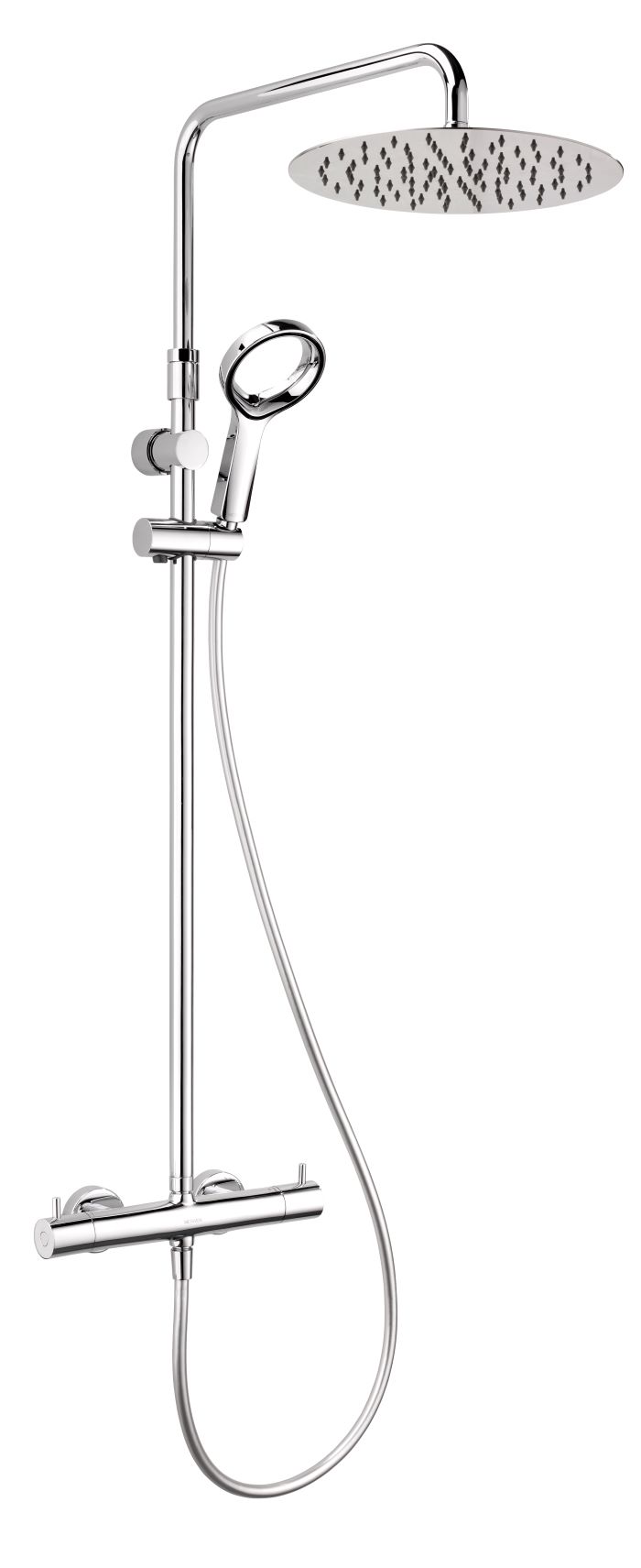 Aurajet Aio S Bar Shower With Divertical er Chrome