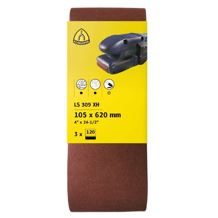 KLINGSPOR Bande Abrasive LS 309 X L. 480 Mm L. 75 Mm Granulation 60 | Leroy Merlin