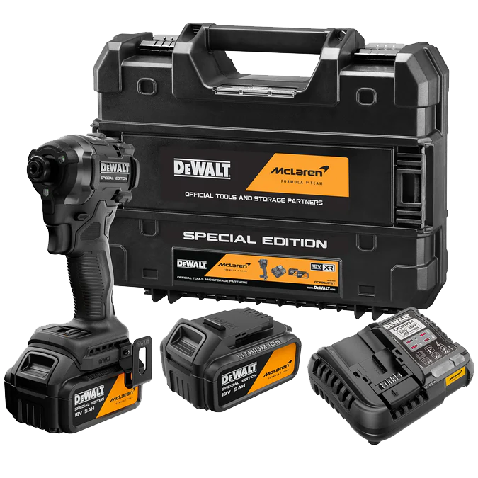 DEWALT x McLaren F1 Team 18V XR Special Edition Impact Driver - 2 x 5AH