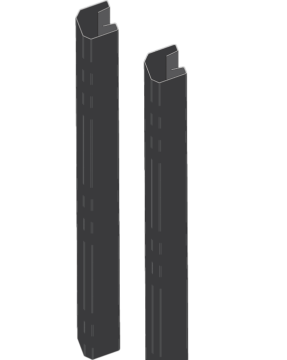 Whiteriver Retro Fit Fence Channel 1475mm 2pk Incl Fixings
