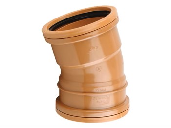 6in Sewer Short Radius Bend Double Socket 15deg