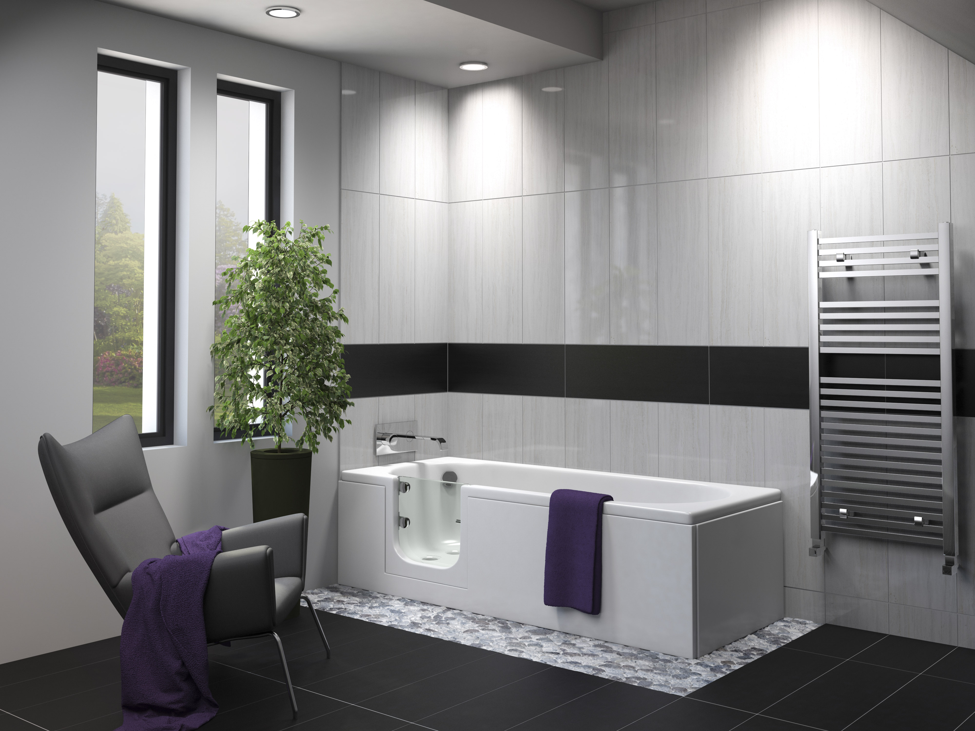 Abalone Walk In Bath 1700 1695 x 700 x 550mm Standard