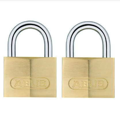 Abus 40mm Ka 713 Series Brass Padlock Twin Pack