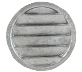 4" Compact Aluminium Vent Round Type