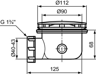 Shower Waste Tray
