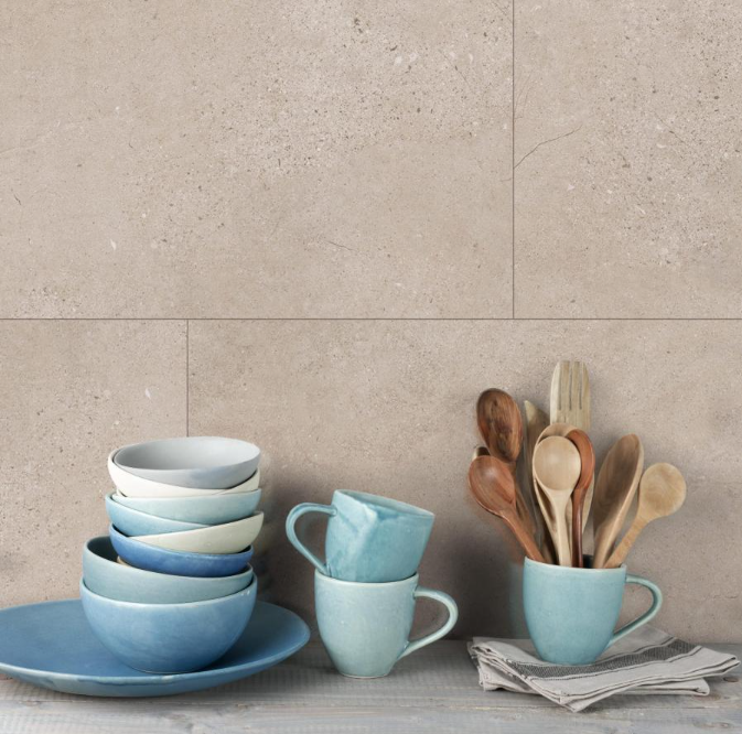 GX Composite Wall Tile Cream Slate - 30x60cm, 11 Panels per Box, 1.98m² Coverage