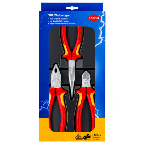 Knipex 3 Piece Electrician Tool Kit