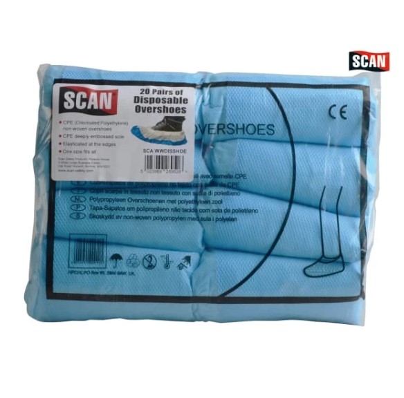 Scan Disposable Overshoes (20 Pairs)