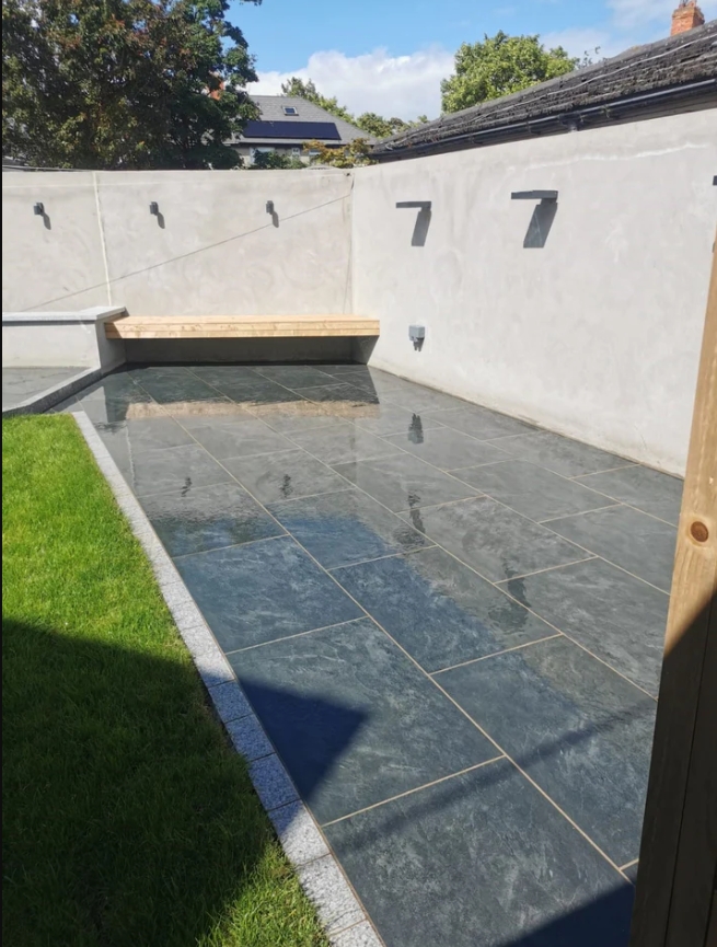 Porzena Black Porcelain Paving Slab 900x600x20mm