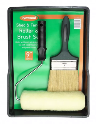 Lynwood Shed & Fence Kit 9" Roller & Brush Set