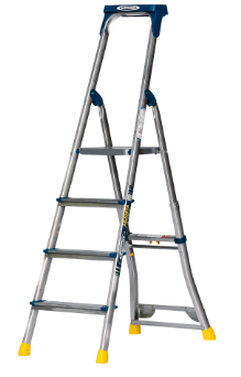 Werner Adjustastep Alu Stepladder 4tread Pro Alu Platform Stepladder 4tread