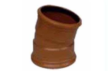 Sewer 160mm x 15 degree Short Radius Bend Double Socket