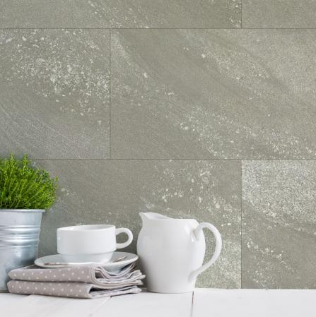 GX Composite Wall Tile Greige Stone - 30x60cm, 11 Panels per Box, 1.98m² Coverage