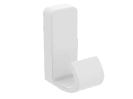 Plastic Towel/Coat Hook White