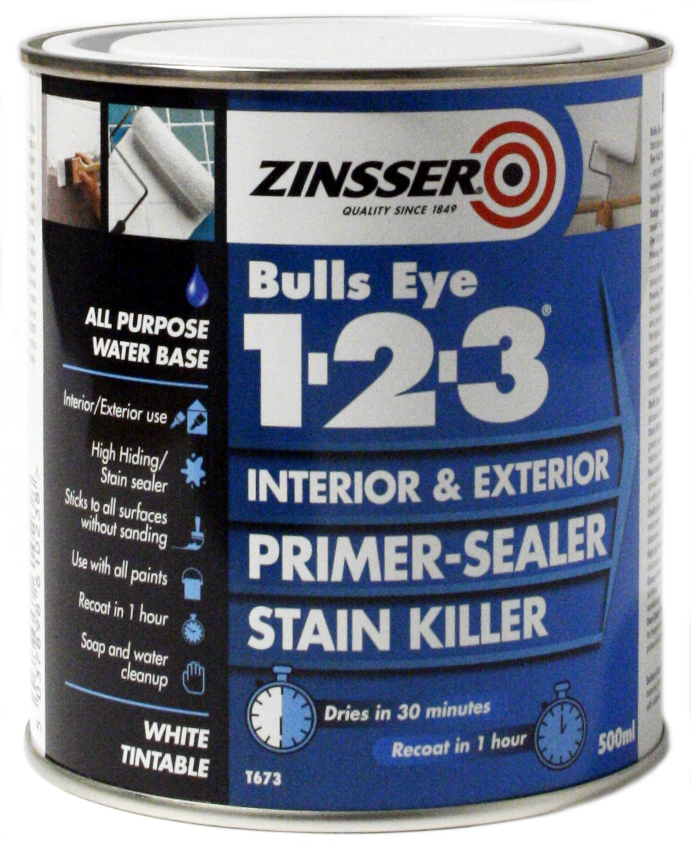 Free Shipping! Zinsser Gray Water-Based 1-2-3 All Surface Primer Sealer For Interior Exterior Use Gallon - View #8