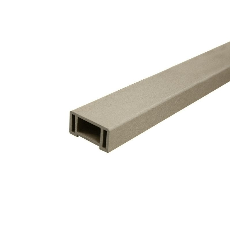 Composite Deck Bottom Hand Rail Soft Grey 1.8m (Incl Baserail Spacer