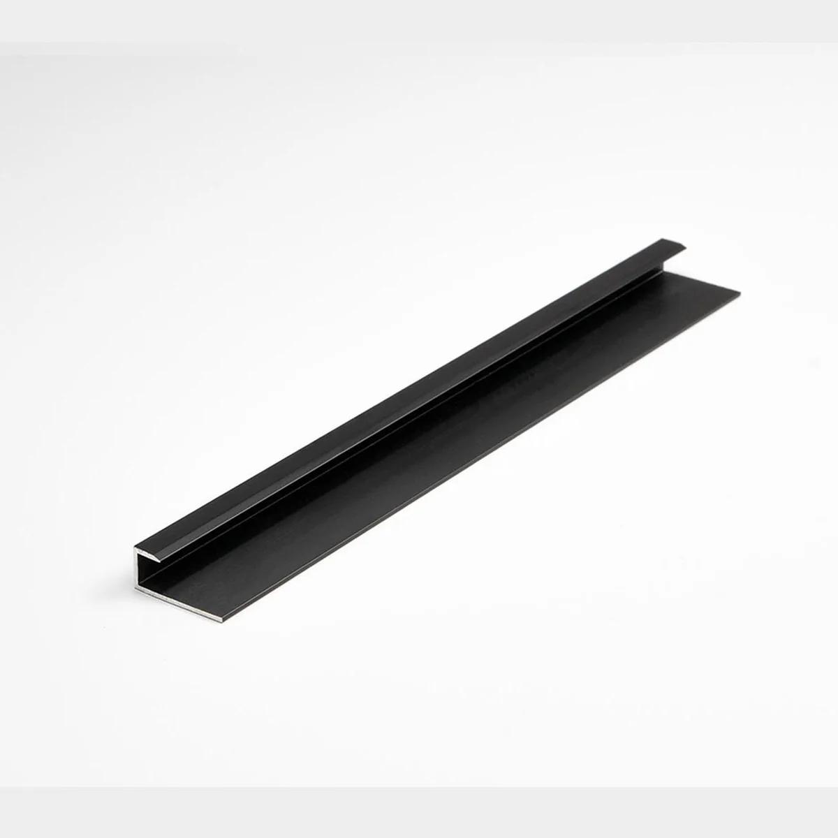 Gx Tile Black U Trim-Metal