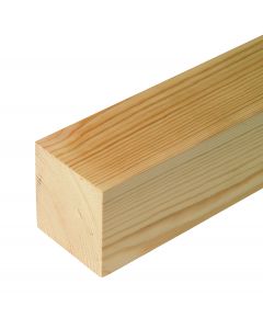 Pressure Treated Pointed Square Fence Post - 100mm x 100mm x 2.4m 