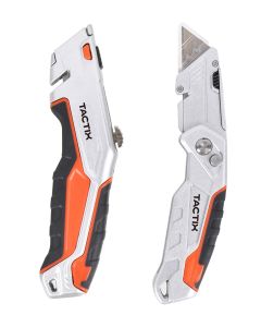 2pc Utility Knife Set 1pc Folding Utility Knife, 1pc Utility Knife