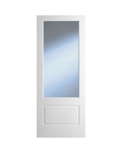 Indoors Dover Clear Glass White Primed Door - 78 Inch x 30 Inch (1981mm x 762mm)