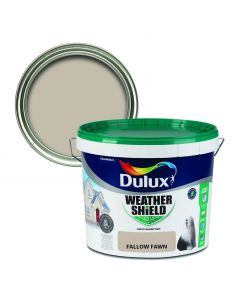Dulux Weathershield Smooth Masonry Paint - Fallow Fawn 10L