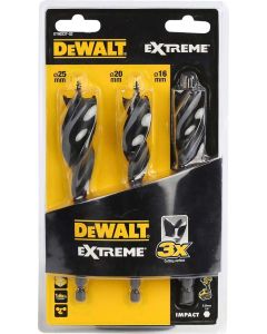 Dewalt Extreme Z Tri Flute Feed Set - 3 Pieces