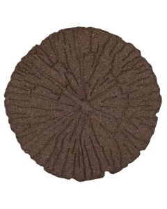 MultyHome Cracked Log Stepping Stone 460 x 460 x 17mm &ndash; Brown