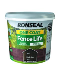 Ronseal One Coat Fence Life Dark Oak - 5L