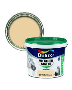 Dulux Weathershield Smooth Masonry Paint - County Cream 10L