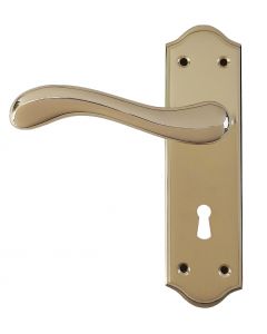 Ashfield & Co Landsdowne L/Door Handle Box Set - Polished Brass