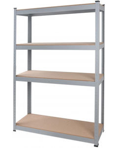 Chadwicks MDF Portable 4 Shelf Rack Unit - (30 Inch x 12 Inch x 60 Inch)