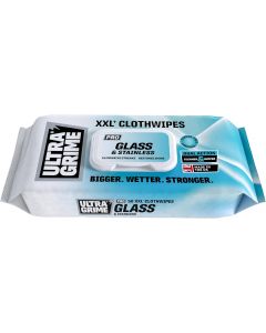 Ultragrime Glass & Stainless Wipes - 50 Pack 
