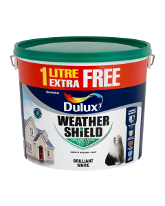 Dulux Weathershield Pure Brilliant Paint - White 11L