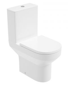Sonas Base Rimless Open Back Close Coupled Toilet comes with Soft Close Seat (Pan, Cist & Seat Seperate)