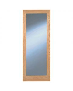 Indoors Rushmore Shaker Clear Glass Pre-Finished Oak Door - 78 Inch x 30 Inch (1981mm x 762mm)