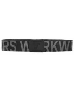 Snickers Logo Belt - Black/Steel Grey - One Size 