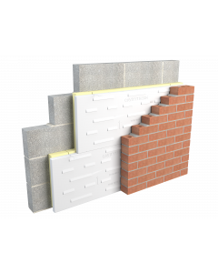 Cavity Therm Full Fill Wall Insulation - Covers - 2.16m2 Sheet Size - 1200mm x 450mm x 150mm