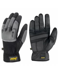 Snickers Power Core Gloves - Size 9 - Black/Stone Grey 