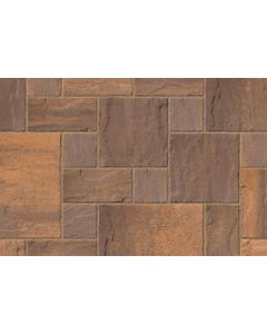 Belvedere 60mm Curragh Gold Paving Flags (9.6m2 per Pack) 4 Size Mix