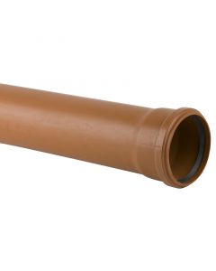 Sewer Pipe Socketed - 110mm x 6m Sn4 