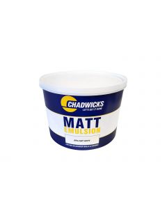 Chadwicks Vinyl Matt Brilliant Paint - White 10L