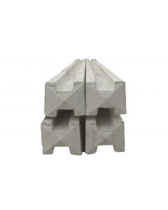 2.7m 125 x 100mm Concrete H Fence Post