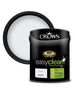 Crown Easyclean Matt White Paint 200 Times Tougher Stain Resistant - 5L